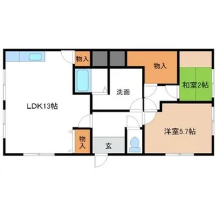 コーポサウスB【203号室】の間取り