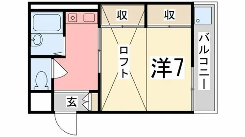 Smile東今宿【204号室】の間取り