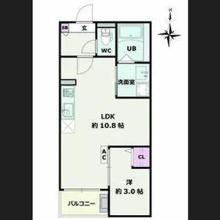 Jack umateⅡ【3階】の間取り