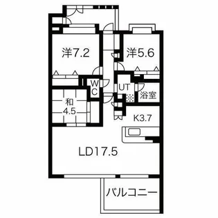 パルシオ東山元町【202号室】の間取り