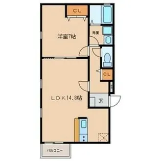 ソレイユ【1階】の間取り