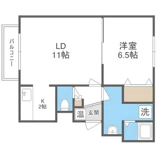 E・コートN15 A棟【1階】の間取り