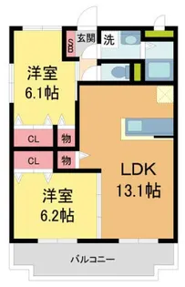 アネックス大野【2階】の間取り