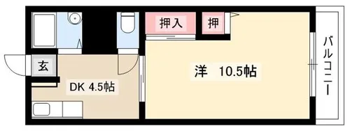 美津乃マンション【407号室】の間取り