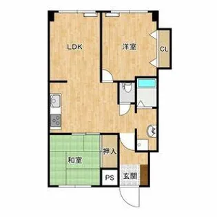 滝子アネックス【4-D号室】の間取り