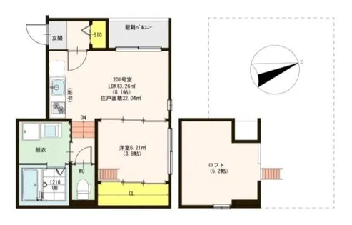 Villa Anna【2階】の間取り