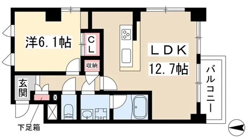 Bonne ChanceⅡ【4階】の間取り
