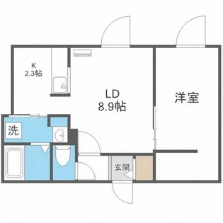 北海道札幌市中央区南九条西13丁目【マンション】の間取り