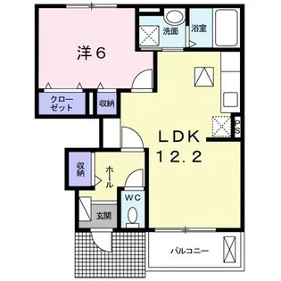 ラーゴ プラシード【1階】の間取り