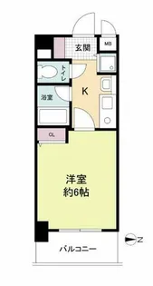 シャンティ千歳【8階】の間取り