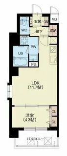 LA GRACE FUKUSHIMAⅡ【3階】の間取り