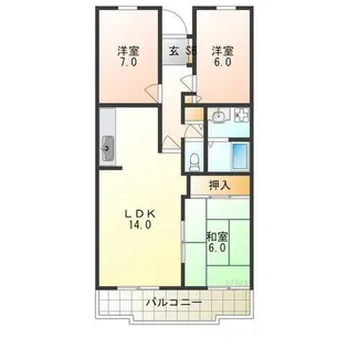 パークレジデンス【4階】の間取り