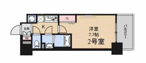 Luxe海老江Ⅱ【10階】の間取り