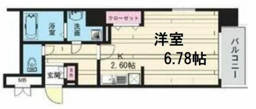 メゾン・ド・ヴィレ都島【3階】の間取り