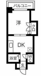 ローズコーポ天満東【11階】の間取り