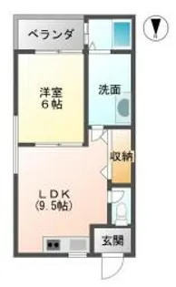 たくみマンション【34号室】の間取り