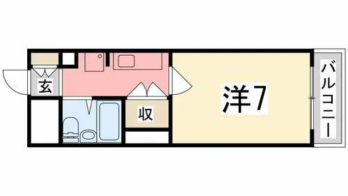 イスズベル八代【408号室】の間取り