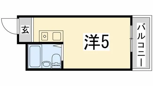しらさぎメモリアル【106号室】の間取り
