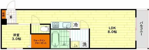 大阪府大阪市城東区東中浜9丁目【マンション】の間取り