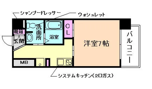SAKRAS城【10階】の間取り