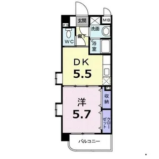 福岡県福岡市城南区長尾2丁目【マンション】の間取り