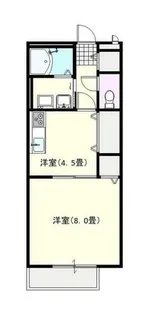 グリーンハイム鵤【1階】の間取り