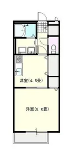 グリーンハイム鵤【1階】の間取り