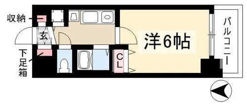 プレサンス桜通アベニュー【5階】の間取り