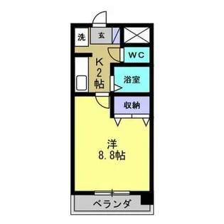 サンハイム寺田【301号室】の間取り