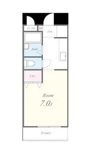 大阪府堺市北区金岡町【アパート】の間取り