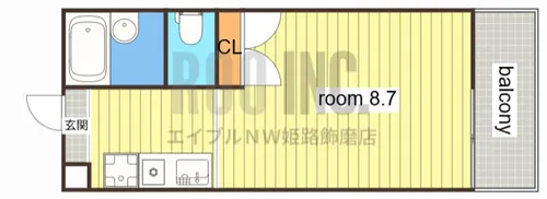 Rinky Garden【103号室】の間取り