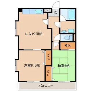 カーサフナハラ【2階】の間取り
