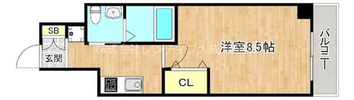 エムズコート今里【3階】の間取り