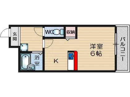 ラポール鳥飼【306号室】の間取り