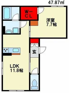 クレスティーク【1階】の間取り