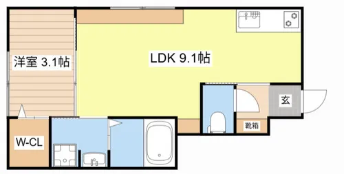 カサ・アウヘ【103号室】の間取り
