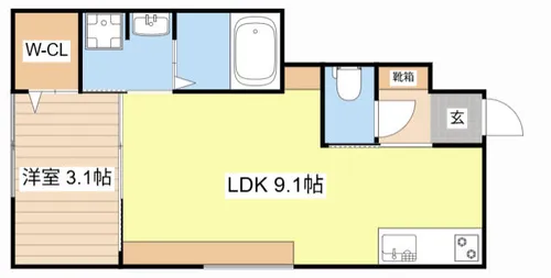 カサ・アウヘ【101号室】の間取り