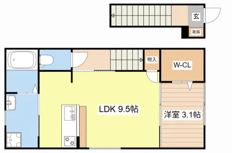 カサ・アウヘ【201号室】の間取り