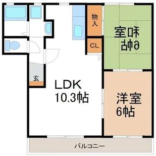 Maison de Moer A【101号室】の間取り