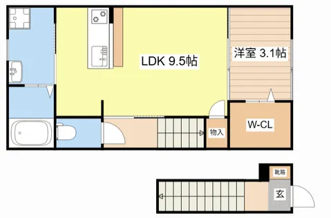カサ・アウヘ【202号室】の間取り