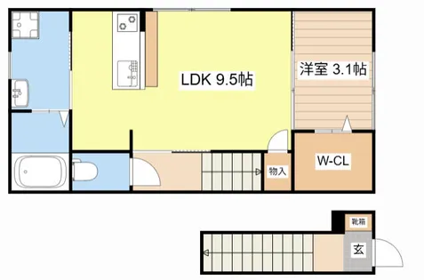 カサ・アウヘ【203号室】の間取り