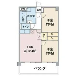 レージュ徳重【1階】の間取り
