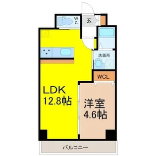 Ceres須ヶ口駅前【403号室】の間取り