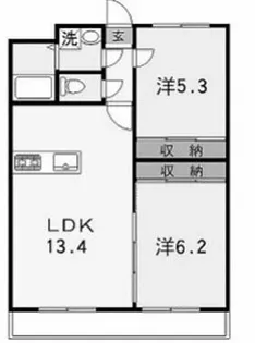 リバーサイド兼田【303号室】の間取り