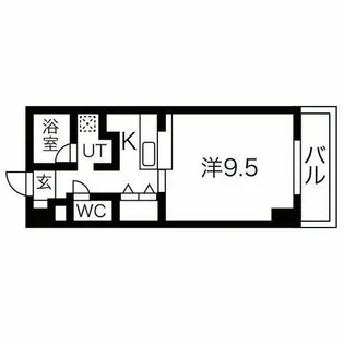 グリーンパーク新瑞【504号室】の間取り