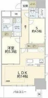 プレサンスロジェ名古屋久屋大通公園【11階】の間取り
