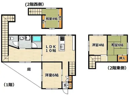 兵庫県神戸市兵庫区矢部町【一戸建】の間取り