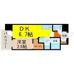 エステムコート名古屋サウスプレミオ【3階】の間取り