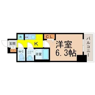 ディアレイシャス矢場町【6階】の間取り