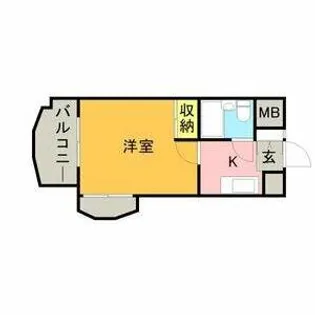 ラ・レジダンス・ド・レーヌ【2階】の間取り